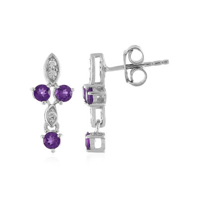 Amethyst-Silberohrringe
