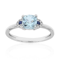 AAA-Brasilianischer Aquamarin-Goldring