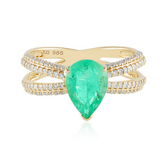 Russischer Smaragd-Goldring (AMAYANI)