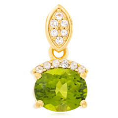 Peridot-Silberanhänger