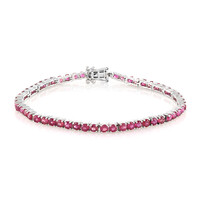 Madagaskar-Rubin-Silberarmband