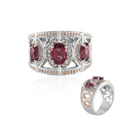 Malawi-Granat-Silberring (Dallas Prince Designs)