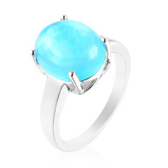 Karibikblauer Opal-Silberring