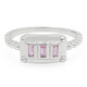 Pinkfarbener Ceylon-Saphir-Silberring