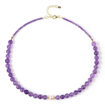 Amethyst-Silberhalskette