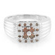 Fancy-Diamant-Silberring
