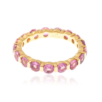 Pinkfarbener Madagaskar-Saphir-Silberring
