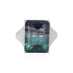 Mehrfarbiger Fluorit-Silberring