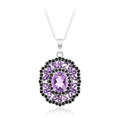 Amethyst-Silberhalskette