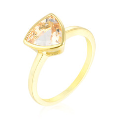 Goldener Labradorit-Silberring