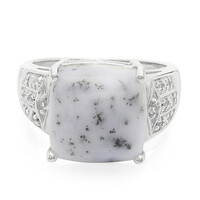 Dendriten-Achat-Silberring