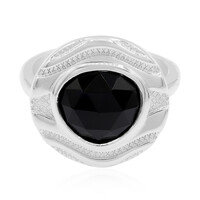 Schwarzer Onyx-Silberring