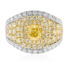 Gelber SI2 Diamant-Goldring (CIRARI)