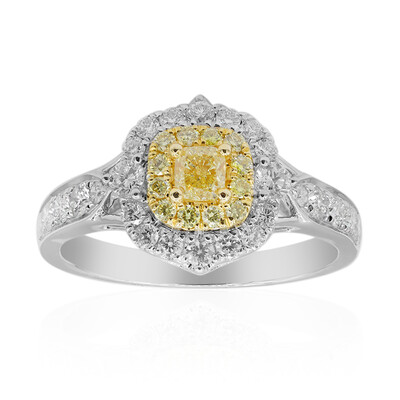 Gelber SI2 Brillant-Goldring (CIRARI)