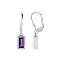 Marokkanischer Amethyst-Silberohrringe