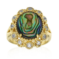 Abalone-Muschel-Silberring (Art of Nature)