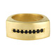 Schwarzer Spinell-Silberring (MONOSONO COLLECTION)