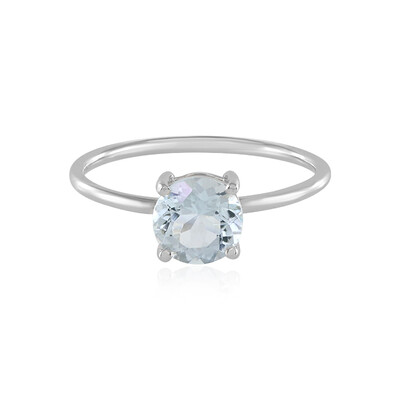 Aquamarin-Platinring