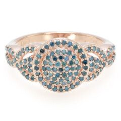 Fancy-Diamant-Silberring