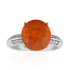 Mexikanischer Feueropal-Goldring (de Melo)