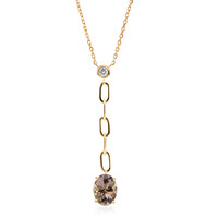 Nicht erhitzter Tansanit-Goldcollier (CIRARI)