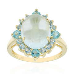 Aquamarin-Goldring