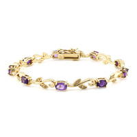 Amethyst-Silberarmband