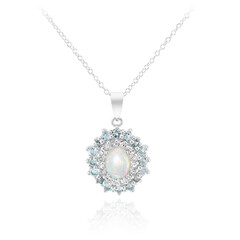 Welo-Opal-Silberhalskette