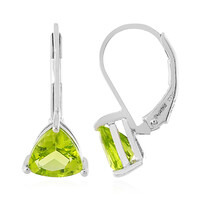 Jilin-Peridot-Silberohrringe
