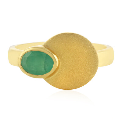 Socoto-Smaragd-Silberring (MONOSONO COLLECTION)