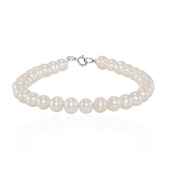 Süßwasserzuchtperlen-Silberarmband