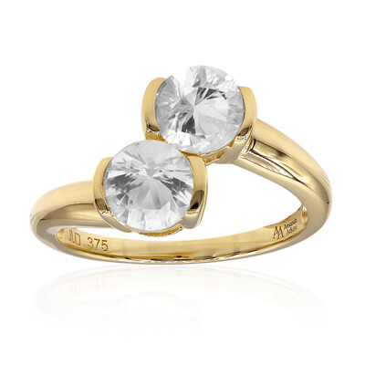 Herkimer Quarz-Goldring (Amanda Adkins)