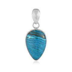 Blauer Atacama-Opal-Silberanhänger