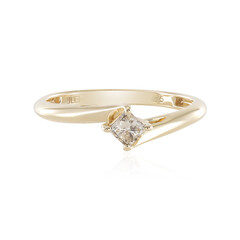 I2 Schokoladen-Diamant-Goldring