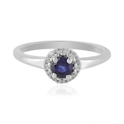 Blauer Madagaskar-Saphir-Silberring