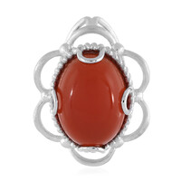 Roter Onyx-Silberring