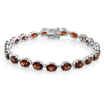 Mosambik-Granat-Silberarmband