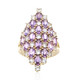 Purpurfarbener Ceylon-Saphir-Goldring