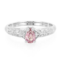 Padparadscha-Saphir-Silberring