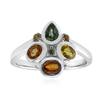 Saphir-Silberring