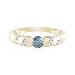 Blauer I3 Brillant-Goldring