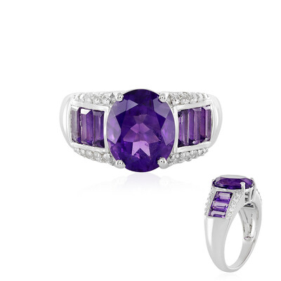 Sibirischer Amethyst-Silberring
