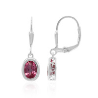 Flamingo-Mystik-Topas-Silberohrringe