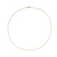 Silber-Criss-Cross-Kette - 3,8 g - 60 cm - vergoldet