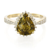 Kupfer-Turmalin-Goldring