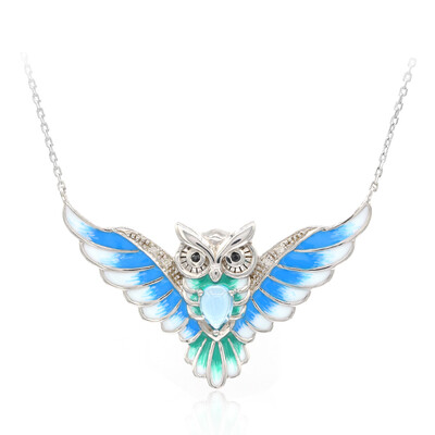 Schweizblauer Topas-Silbercollier