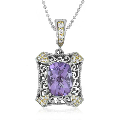 Lavendel-Amethyst-Silberhalskette (Dallas Prince Designs)