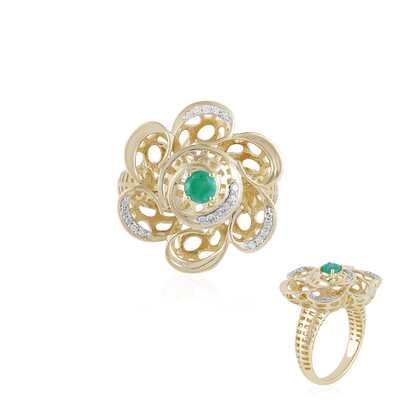 Brasilianischer Smaragd-Goldring (Ornaments by de Melo)