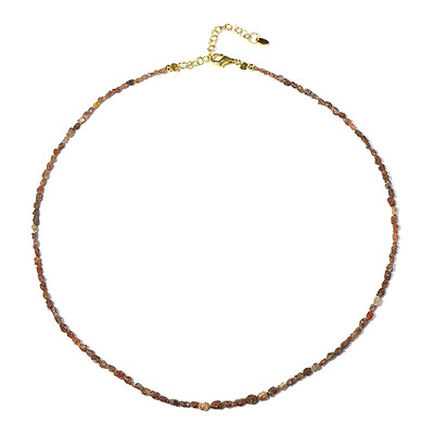 Roter Diamant-Silberhalskette