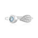 Brasilianischer Aquamarin-Silberring